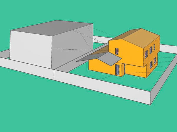 Modelo 3D casa pasiva para consultoría energética